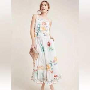 Farm Rio Lantanas Maxi Dress + Michael Kors purse